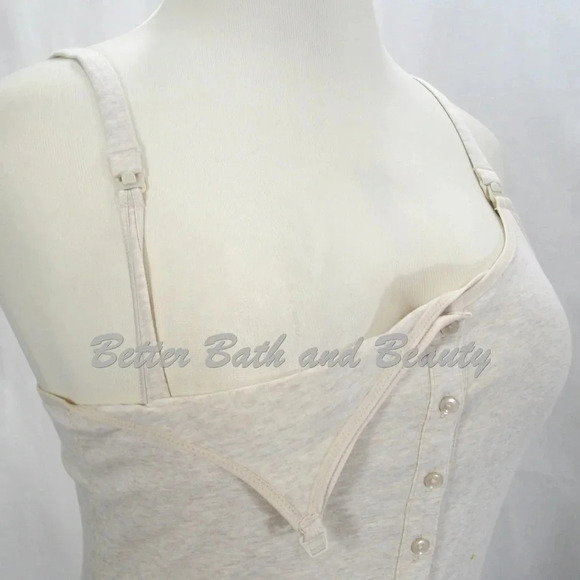 SMALL Gilligan & O'Malley Nursing Henley Cami Oatmeal NWT - Picture 5 of 11